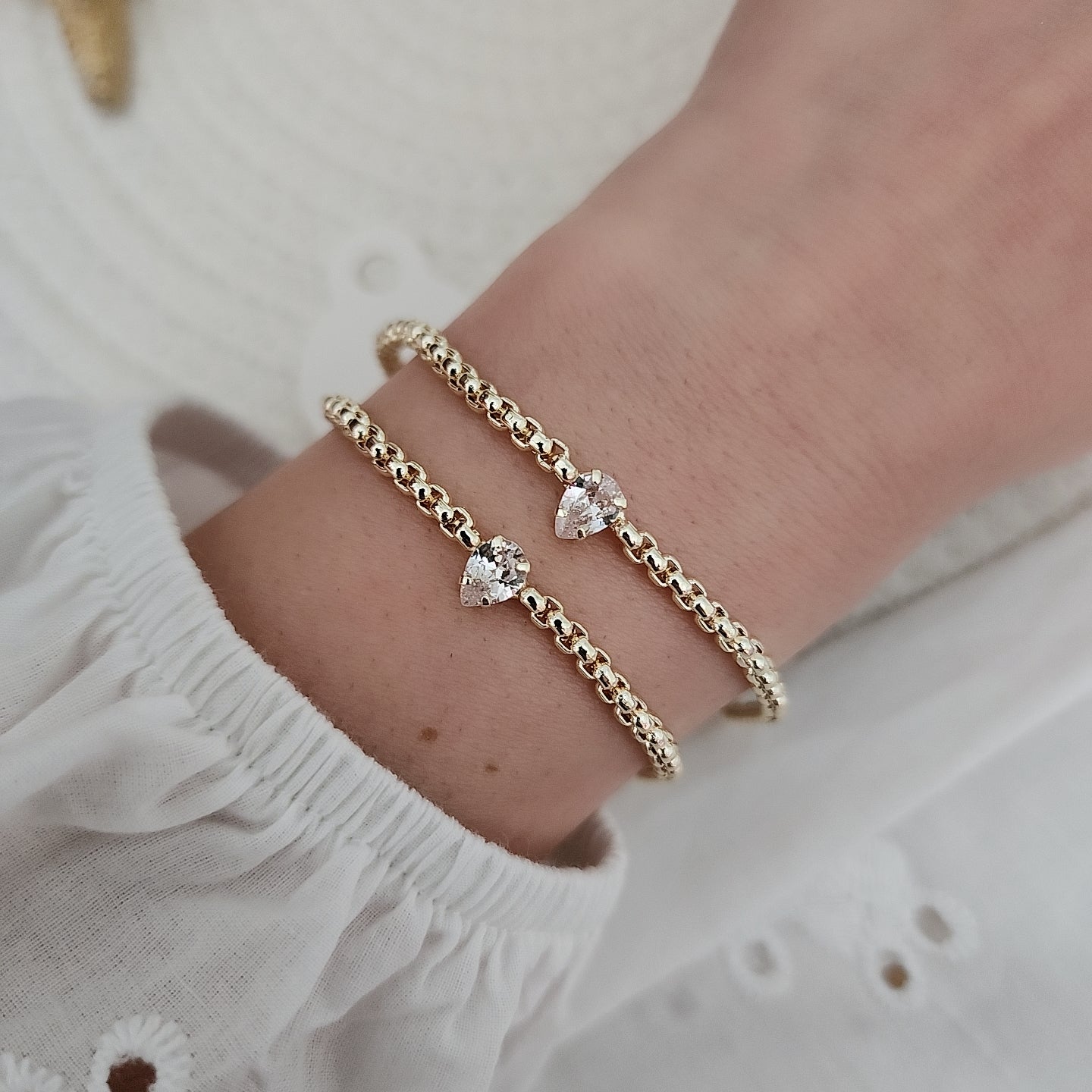 Paola's Love Pear Diamond Bracelet